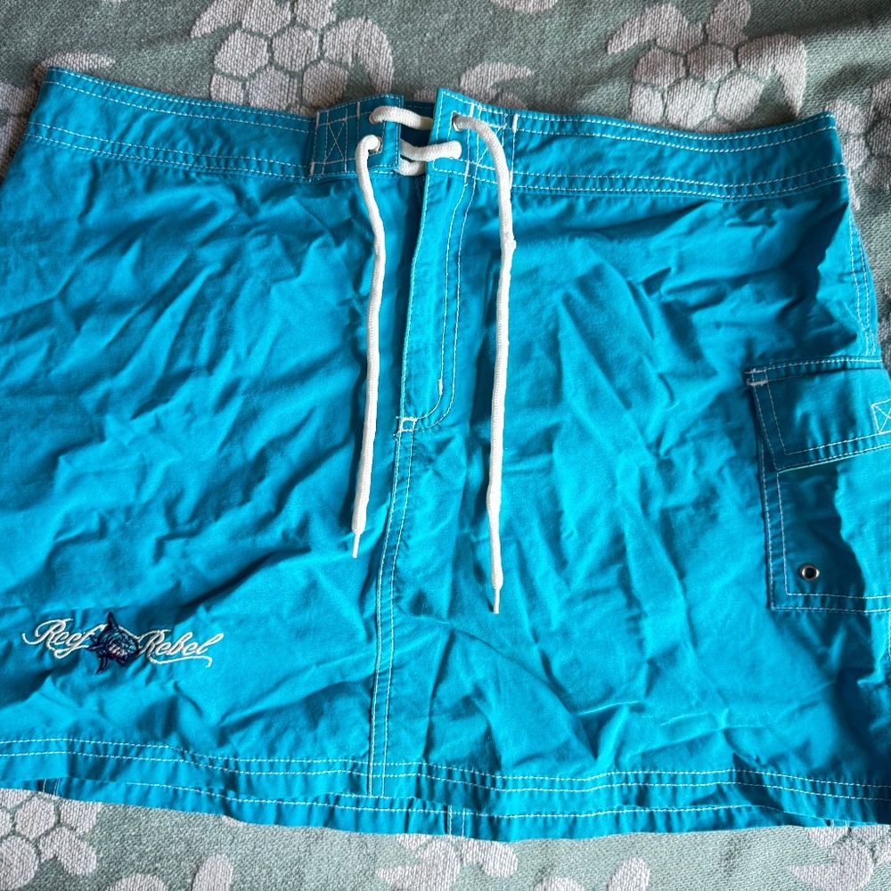 HYP Swim Skirt Blue Women's Medium Swimwear